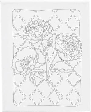 Creativ company schildercanvas met print rozen 24x30 cm