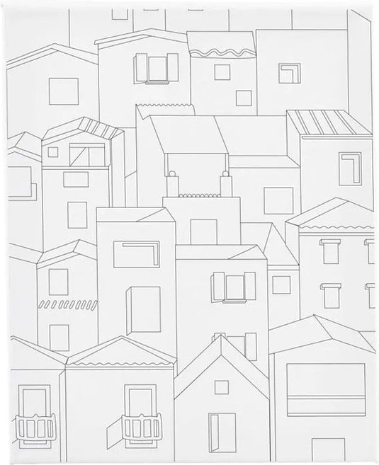 Creativ company schildercanvas met print stad 24x30 cm