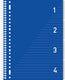 Kangaro 4-in-1 blok â€“ a4 - lijn - 200 pagina's - 80 grams - blauw