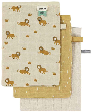 Trixie tetra washandjes 3-pack mix - lively lion
