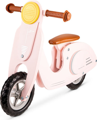 New classic toys ® houten loopfiets - scooter - roze - zithoogte 33 centimeter