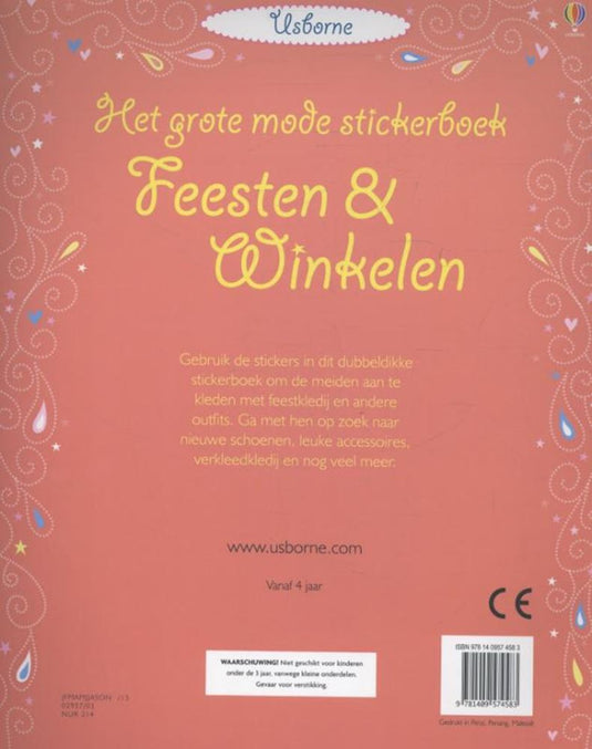 Grote mode stickerboek: feesten en winke