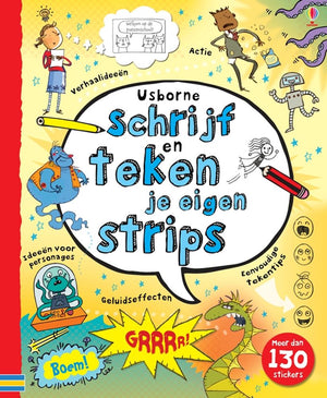 Schrijf en teken je eigen strips. 8+