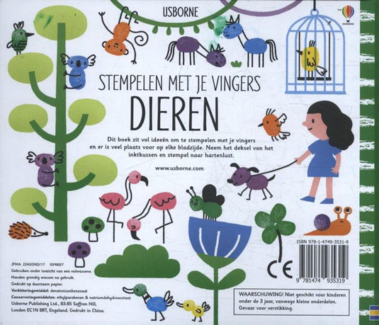 Wpg uitgevers stempelen met je vingers: dieren. 4+