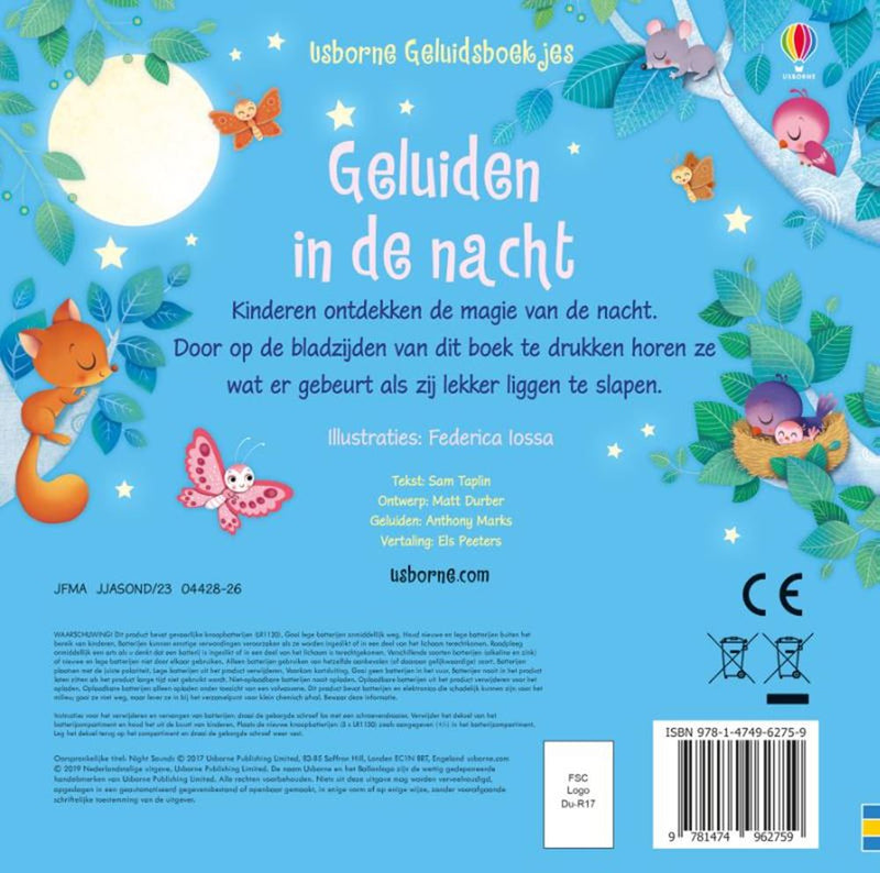 Afbeelding laden in galerijviewer, Geluidenboek: in de nacht. 1+
