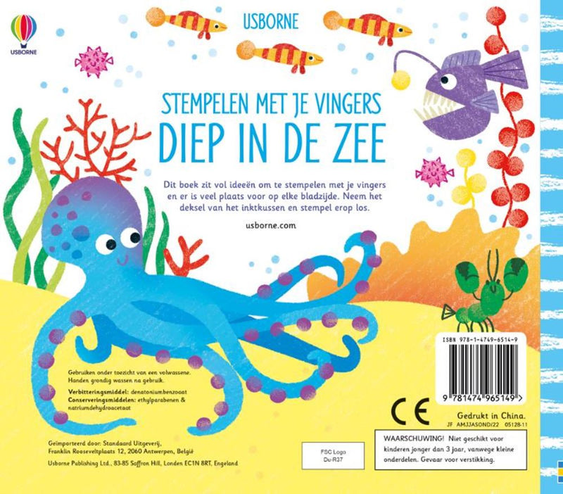Afbeelding laden in galerijviewer, Wpg uitgevers stempelen met je vingers - diep in de zee
