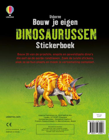 Wpg uitgevers stickerboek: bouw je eigen dinosaurussen