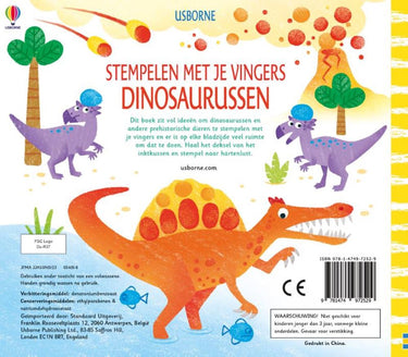 Wpg uitgevers stempelen met je vingers - dinosaurussen