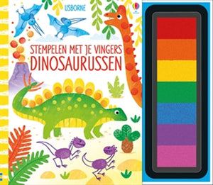 Wpg uitgevers stempelen met je vingers - dinosaurussen