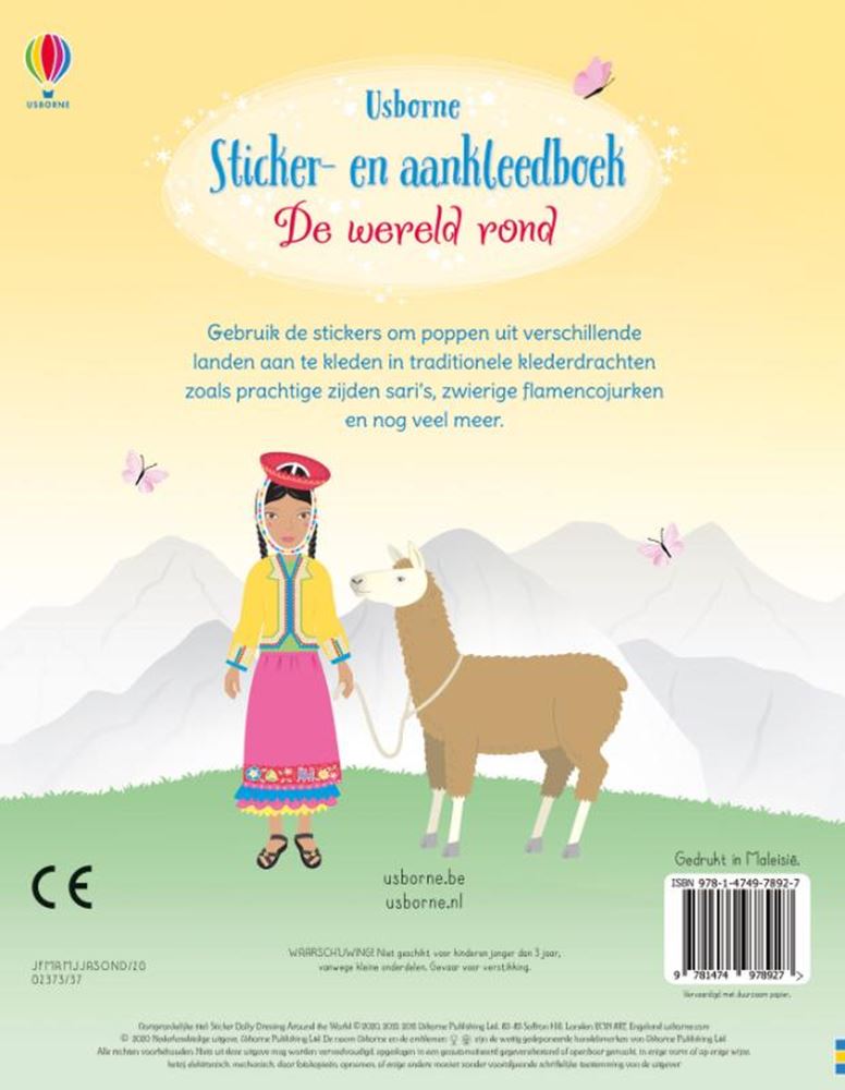 Afbeelding laden in galerijviewer, Sticker en aankleedboek de wereld rond.
