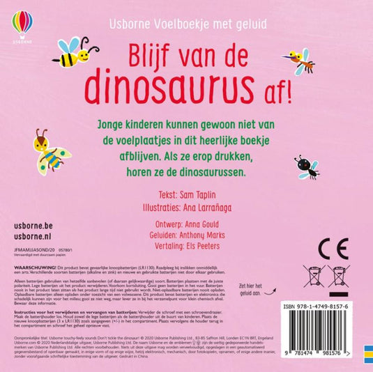 Geluidenboek: blijf van de dinosaurus af