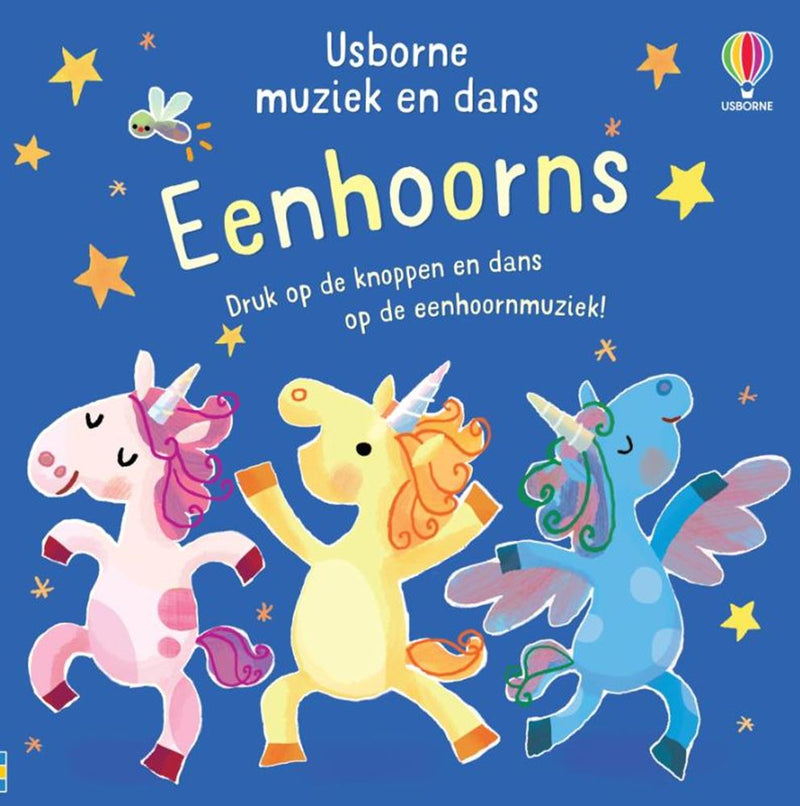 ギャラリービューアに画像をロードする, Usborne muziek en dans, eenhoorns. 4+
