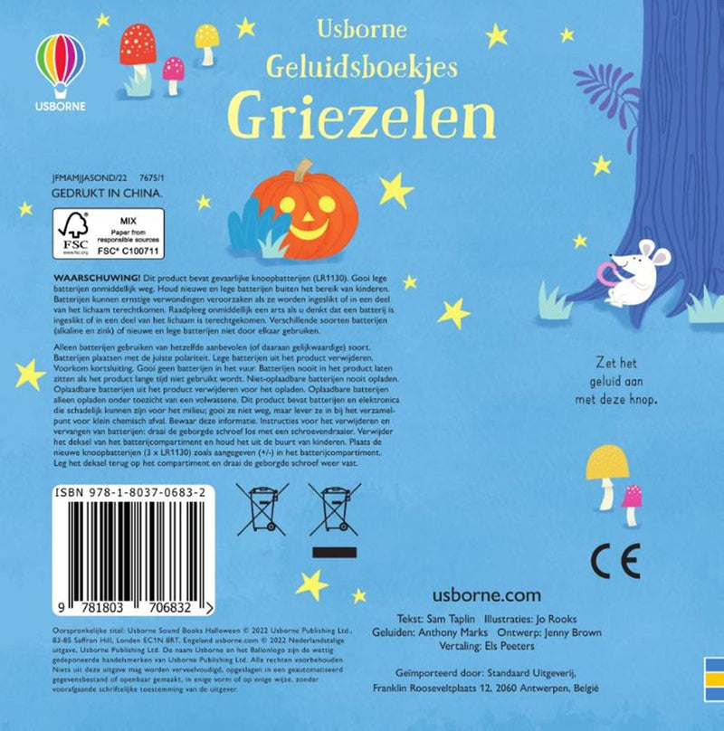 Afbeelding laden in galerijviewer, Geluidenboek: halloween. 1+
