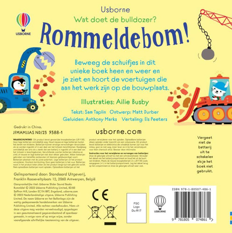 Chargez l'image dans la visionneuse de la galerie, Wat doet de bulldozer? rommeldebom! 1+
