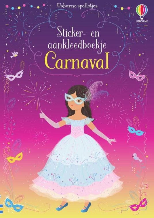 Sticker en aankleedboekje carnaval.