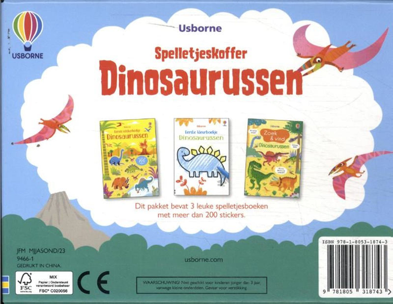 Afbeelding laden in galerijviewer, Spelletjeskoffer dinosaurussen. 3+
