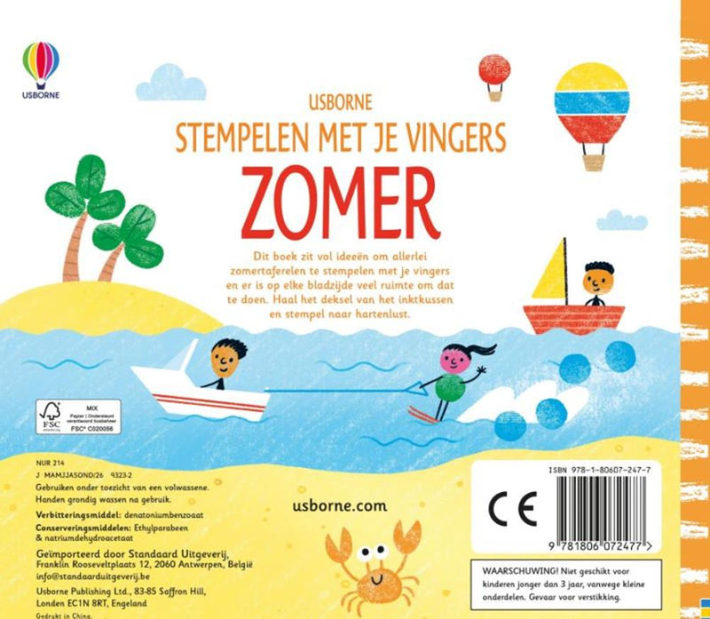 ギャラリービューアに画像をロードする, Stempelen met je vingers zomer 6+
