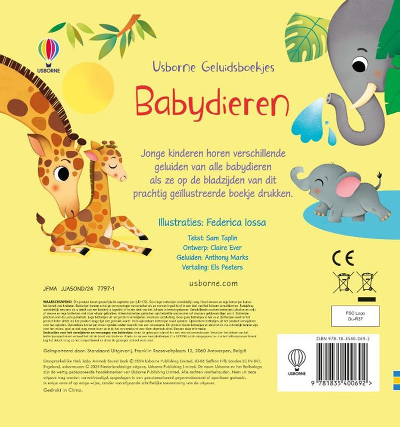 Chargez l'image dans la visionneuse de la galerie, Geluidenboek: babydieren. 1+
