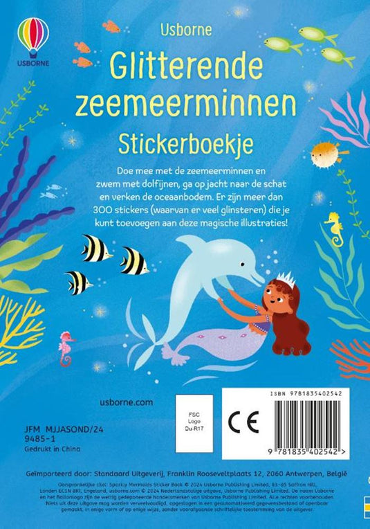 Glitterende zeemeerminnen. stickerboek.