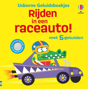 Geluidenboek: rijden in een raceauto! 1+