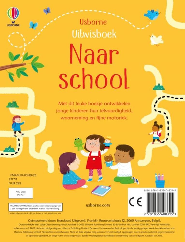 Chargez l'image dans la visionneuse de la galerie, Uitwisboek: naar school 3+
