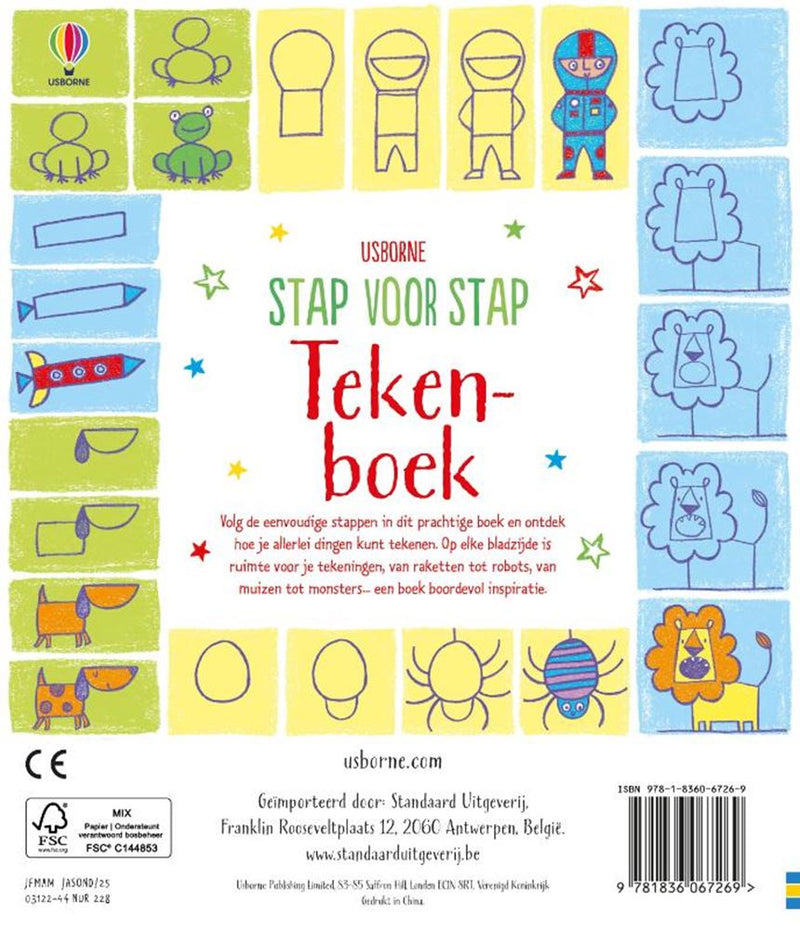 Afbeelding laden in galerijviewer, Stap voor stap tekenboek 4+
