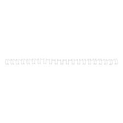 Draagbindruggen wirebind 21 gbc metaal 6mm wit 45vel