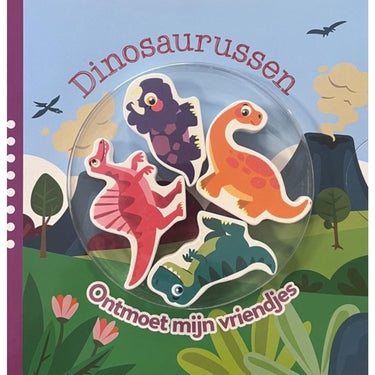 Kartonboek ontmoet mijn vriendjes dinosaurussen