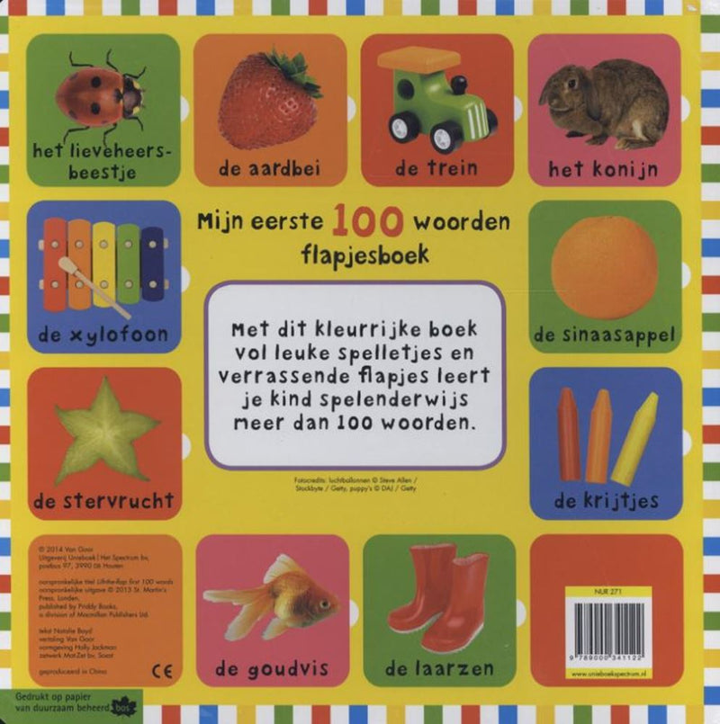 Afbeelding laden in galerijviewer, Centraal boekhuis mijn eerste 100 woorden flapjesboek
