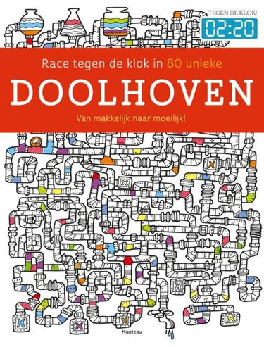 Merkloos sans marque race tegen de klok in 80 unieke doolhoven - maze puzzel