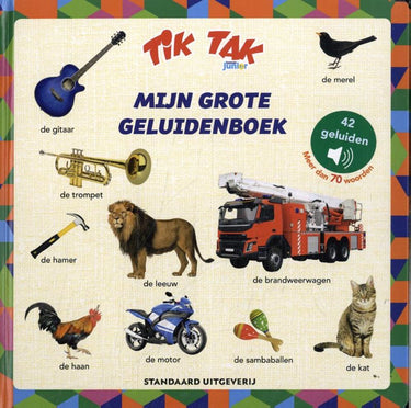Tik tak grote geluidenboek, 42 geluiden.