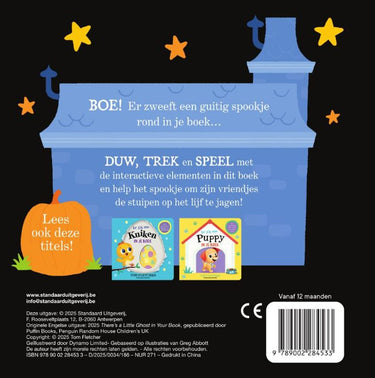 Karton: er zit een spook in je boek. 1+
