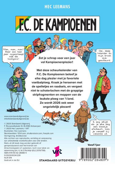 F.c. de kampioenen scheurkalender 2026