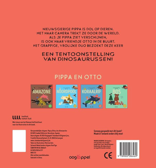 Pippa en otto bij de dino's - een pop-up