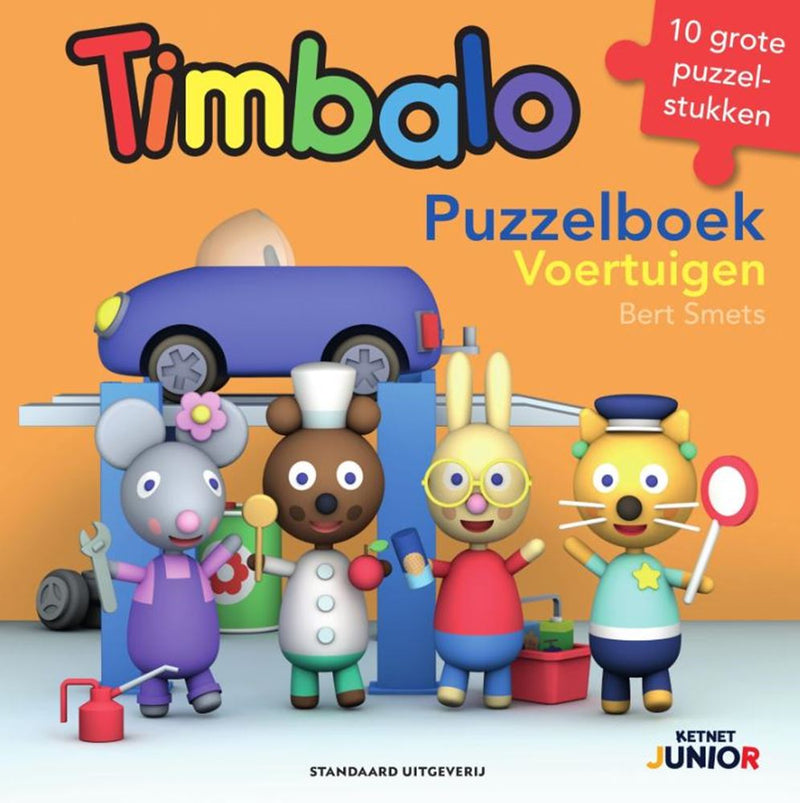 Afbeelding laden in galerijviewer, Karton:timbalo: puzzelboek voertuigen 1+
