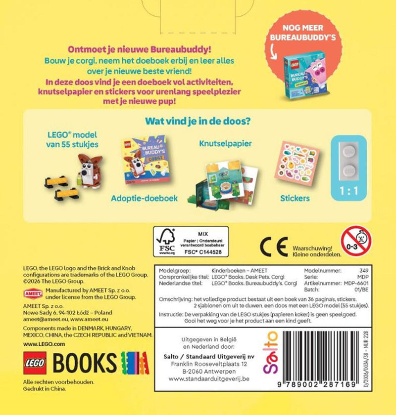 Afbeelding laden in galerijviewer, De ballon lego bureau buddy's corgi
