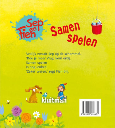Sep en fien samen spelen. 4+