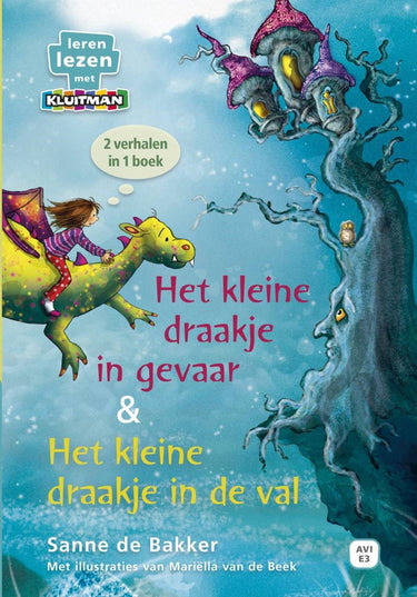 Kluitman leren lezen - 2 in 1 verhalen over het kleine draakje avi- e3