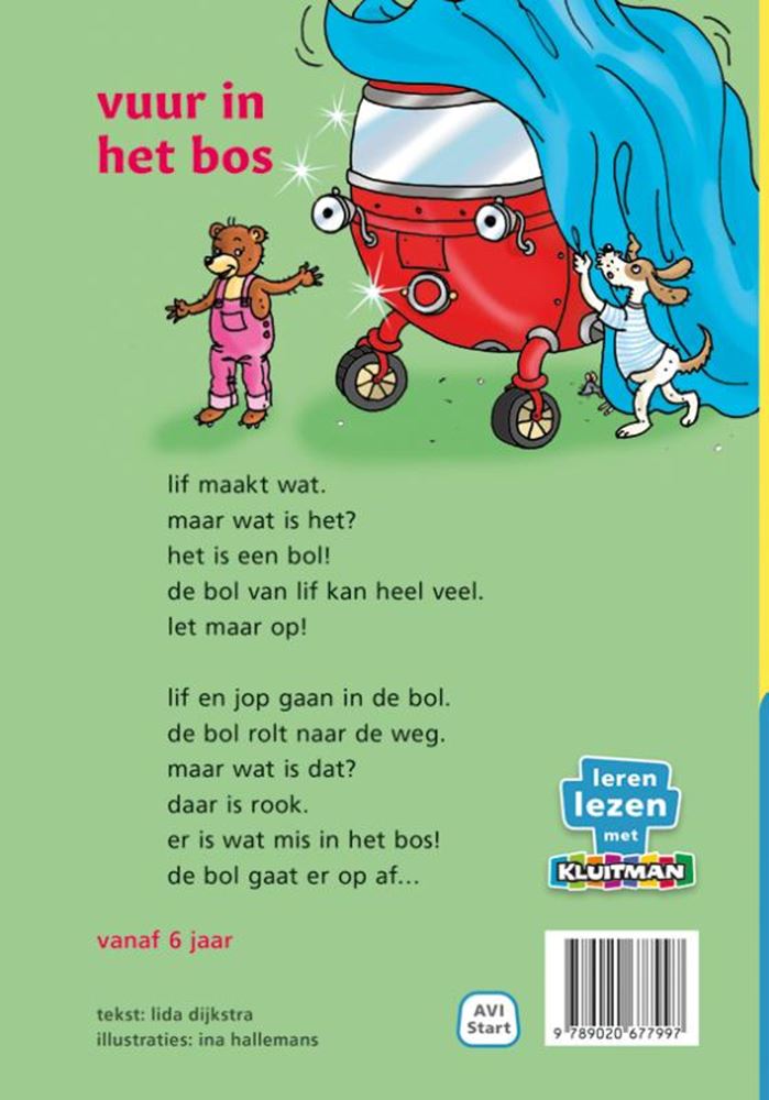 Afbeelding laden in galerijviewer, Uitgeverij kluitman de bol van lif, vuur in het bos - avi-start
