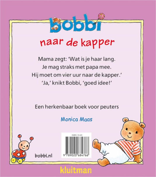 Uitgeverij kluitman bobbi naar de kapper 2+