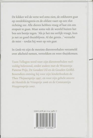 Toon tellegen: goede reis. cadeauboekje.