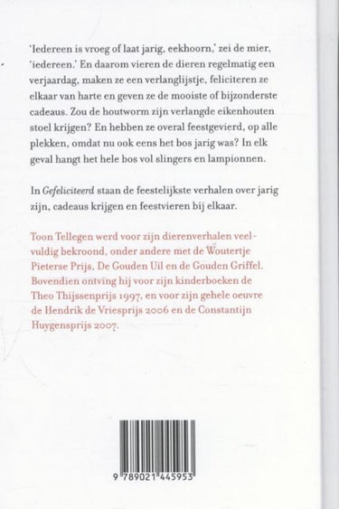 Toon tellegen: gefeliciteerd. cadeauboek