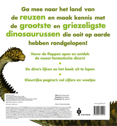 Gigagrote dino's met uitklapflappen. 4+