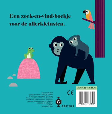 Zebra, waar ben je (karton). 2+
