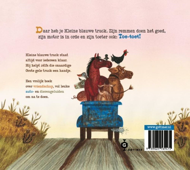 Afbeelding laden in galerijviewer, Kleine blauwe truck (kartonboek). 2+
