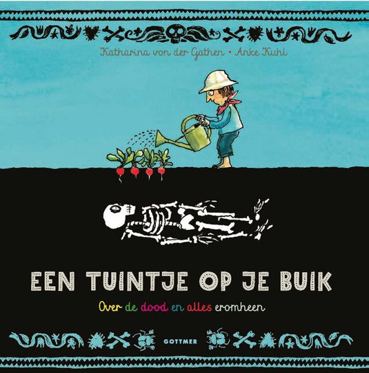 Een tuintje op je buik. zilveren penseel