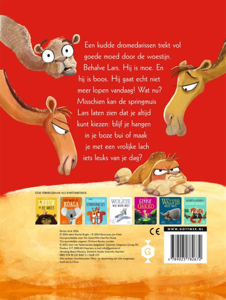 Chargez l'image dans la visionneuse de la galerie, Lars de dwarse dromedaris. kartonboek.
