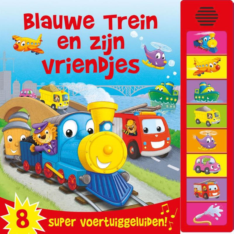 Afbeelding laden in galerijviewer, Geluidenboek: blauwe trein en zijn vrien
