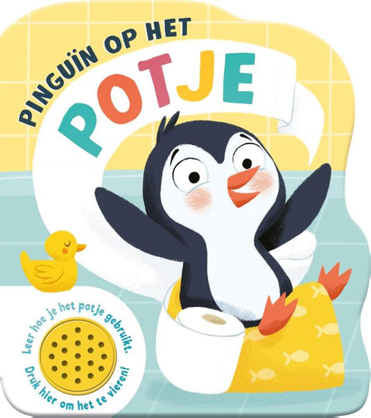 Geluidboek kleine pinguïn op het potje
