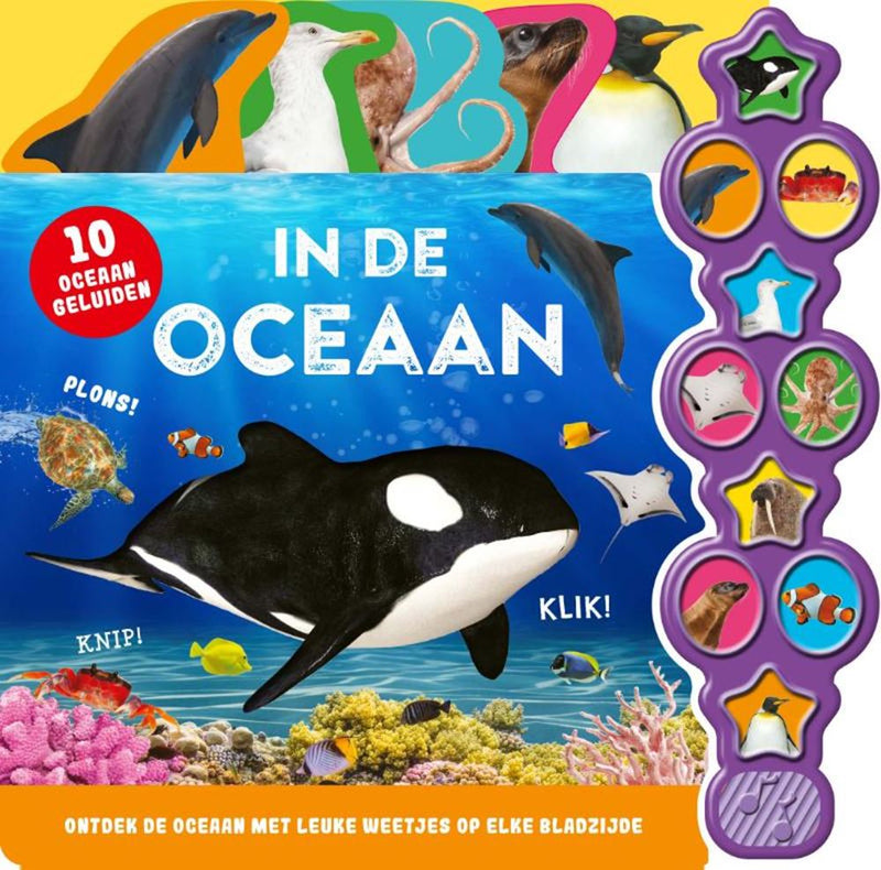 Afbeelding laden in galerijviewer, Rebo publishers geluidenboek: in de oceaan. 10 geluid
